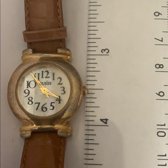 Woman’s Guess Watch w/ Leather Band - Picture 2 of 5